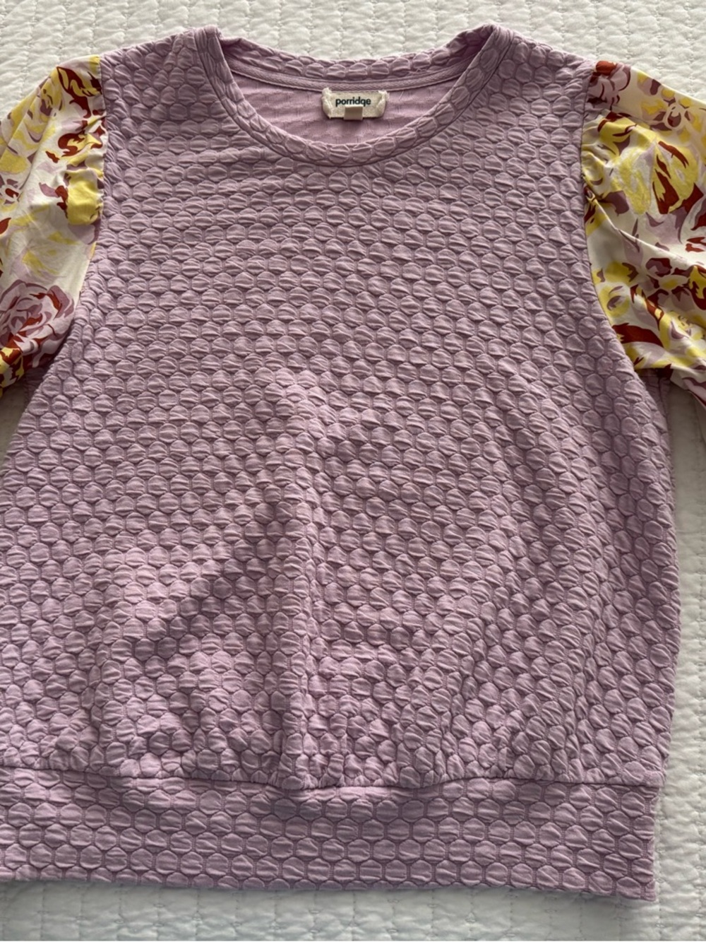 PORRIDGE X ANTHROPOLOGIE Puff Sleeve Pullover Top
